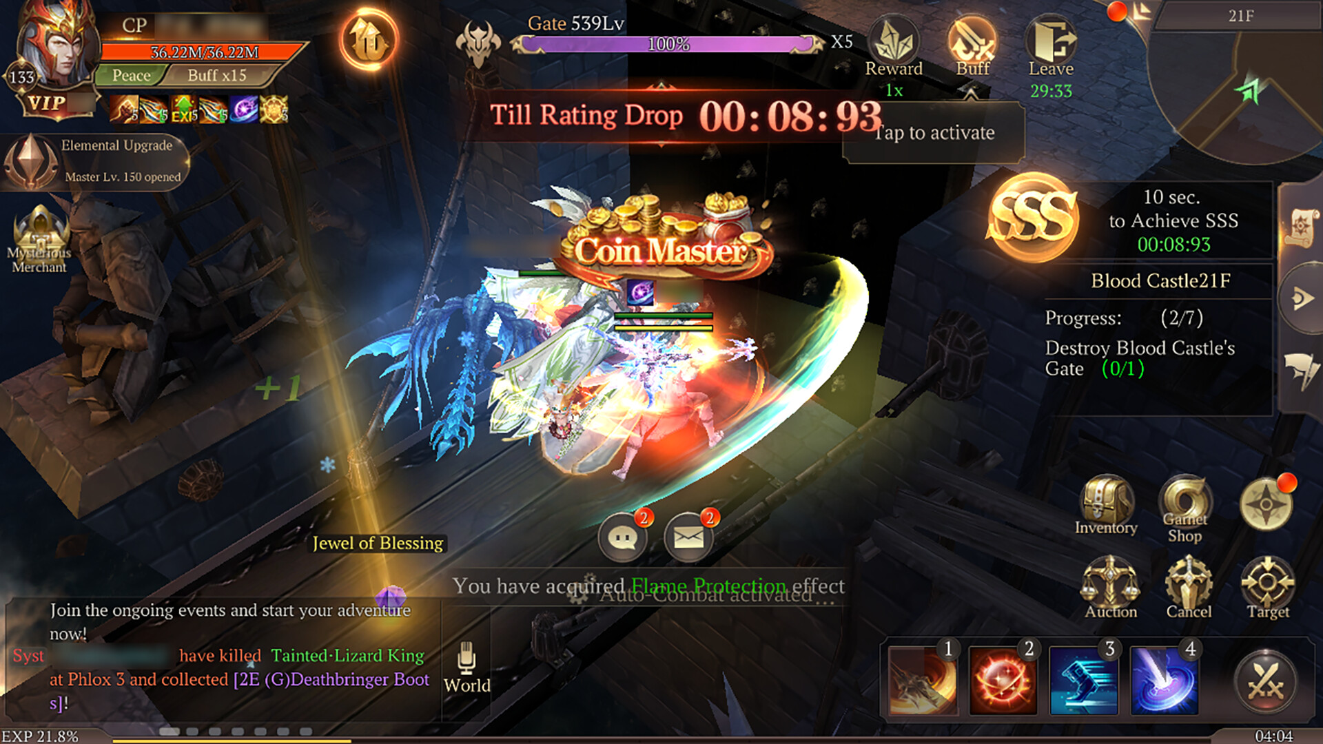 MU: Dark Epoch official in-game screenshot showing combat and character gear