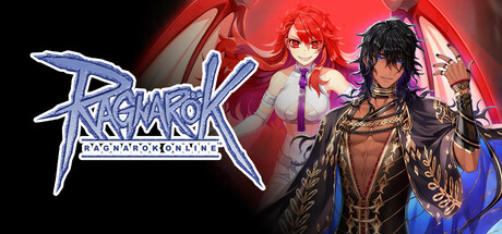 Official Ragnarok Online Steam store header artwork showing the game's anime-style MMORPG characters